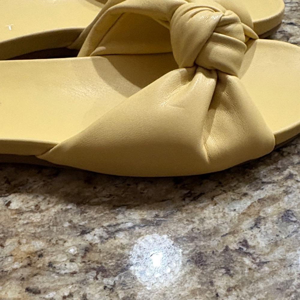 Esprit Women's Yellow Knot Slide Sandals - Picture 8 of 10